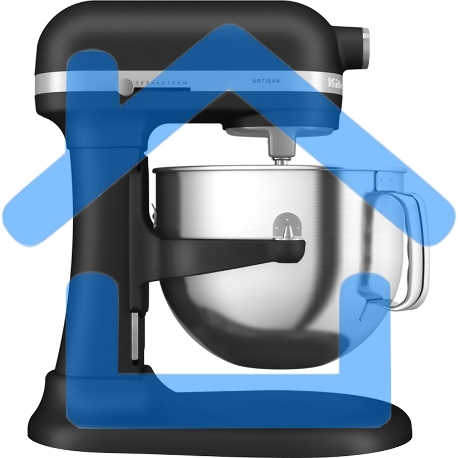 Настольный миксер KitchenAid Artisan с выдвижной чашей 6.6 л, черный-1