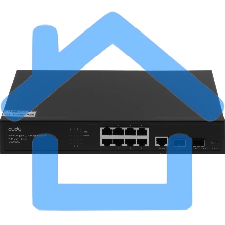 Коммутатор Cudy GS2008S2 (L2) 8x1Гбит/с 2SFP управляемый-12