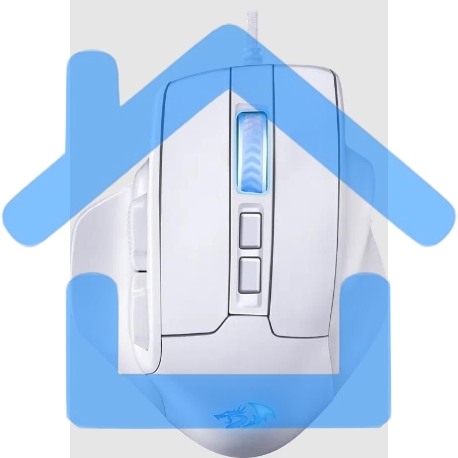 Мышь проводная REDRAGON Bullseye белый, 12400 dpi, USB, кнопки - 8-8