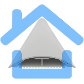 Кабель-канал напольный 50х12 L2000 пластик CSP-F G сер. ДКС 01032