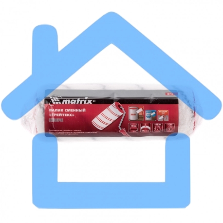 Валик сменный Matrix ГРЕЙТЕКС, 180 мм, ворс 12 мм, D - 48 мм, D ручки - 8 мм, полиакрил