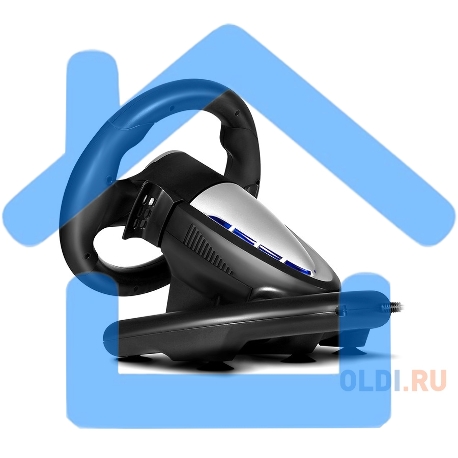 Руль SVEN GC-W500 (педали, вибро, скоба, лепестки, D-pad, 10 кл, резин. вставки, PC/Xinput)-10