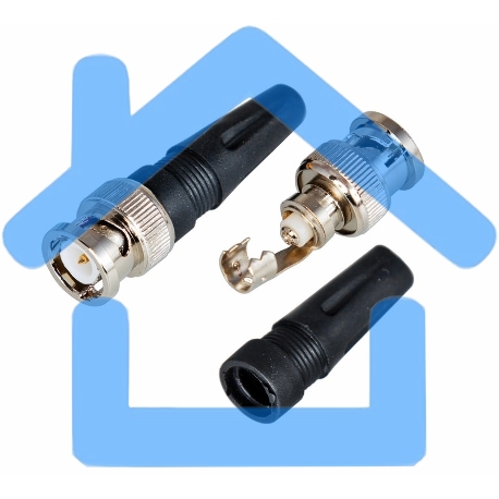 Разъем штекер BNC под винт с колпачком Rexant