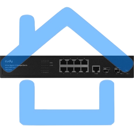 Коммутатор Cudy GS2008S2 (L2) 8x1Гбит/с 2SFP управляемый-5