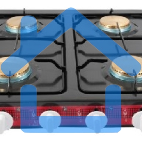Газовая плита Energy EN-004B (ШхВхГ)545х90х510 мм. 4 газ. конфорки. Рабочая поверхность эмаль. черный.