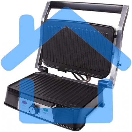 Электрический пресс-гриль Endever Grillmaster 220, серебристый/черный-5
