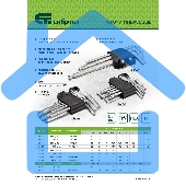 Набор ключей имбусовых Сибртех HEX, 2-12 мм, CrV, 9 шт.