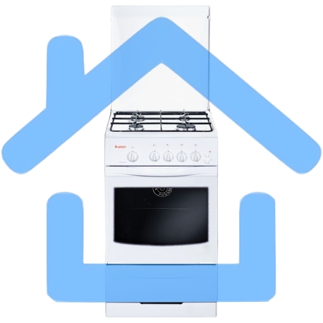 Плита газовая Gefest ПГ 3200-06 белый, конфорок 4 шт, духовка 42 л, 50 см x 85 см x 57 см-3