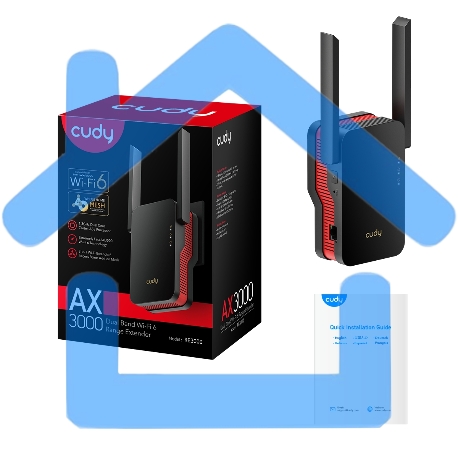 Повторитель беспроводного сигнала Cudy RE3000 AX3000 Wi-Fi черный-7