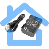 Аккумуляторная батарея для фотоаппарата Canon EOS 5D Mark II (LP-E6 Pro) USB Type-C 7.4V 1600mAh