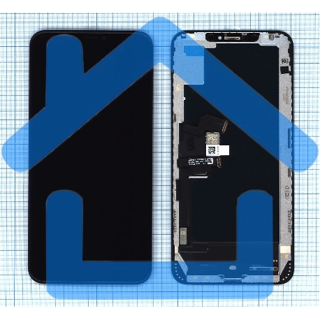 Дисплей Amperin для Apple iPhone XS Max в сборе с тачскрином (Soft Oled), черный-3