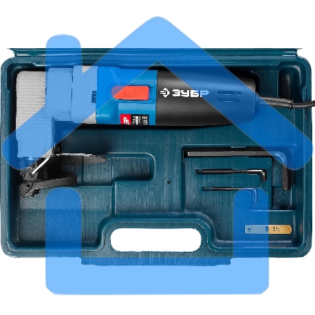 Ножницы лезв. ЗУБР ЗНЛ-500 листовые, 500Вт 1800/мин сталь:2.5мм мин.рад.40мм в кейсе-4