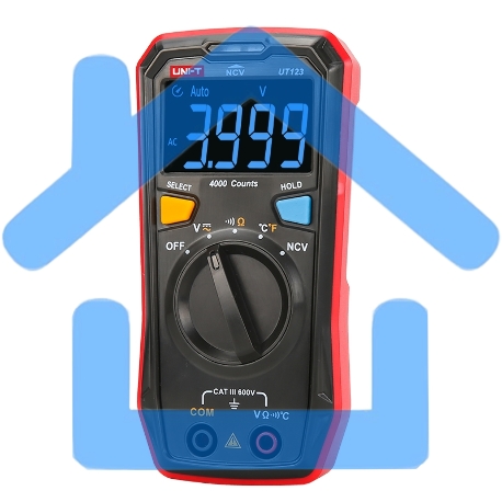 Мультиметр UNI-T Мультиметр UT123, 600В, 20МОм, карманный (0511237)-13