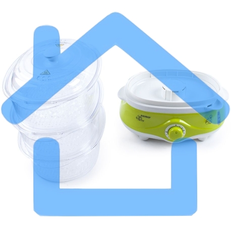 Пароварка Endever Vita-171, белый/зеленый, мощность 1000 Вт, объем 11 л-4