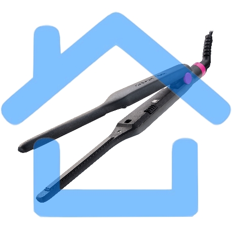 Щипцы для волос Galaxy Line GL 4522, черный, 30 Вт, керамическое покрытие рабочей поверхности, размер пластин 100х9 мм, нагревательный элемент с защитой от перегрева, температура 180°С, индикатор работы, петля для подвешивания, длина шнура 1,7-9