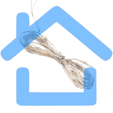 Гирлянда Светодиодный дождь из росы 3х2м, белый, USB + пульт управления, с крючками для крепления NEON-NIGHT-2