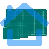 Подкладка для резки Kw-Trio 9Z206 A5 225x150 мм, зеленый