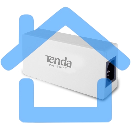 Сетевое оборудование Tenda Адаптер PoE гигабитный (POE30G-AT)-5