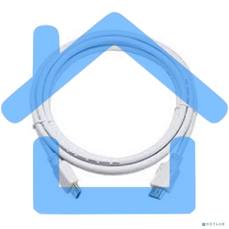 Кабель Cablexpert HDMI CC-HDMI4-W-10, 19M/19M, v2.0, медь, позол.разъемы, экран, 3 м, белый, пакет-8