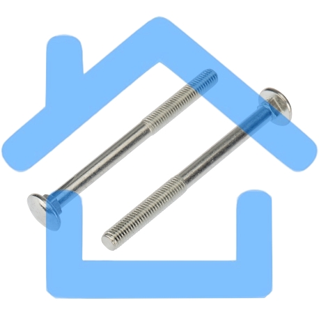 Болт мебельный KRANZ DIN 603, 10х120, короб (10 шт./уп.)