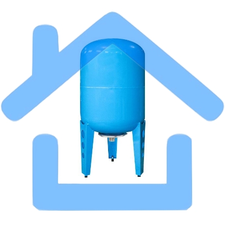 Гидроаккумулятор вертикальный В 50, металлический фланец