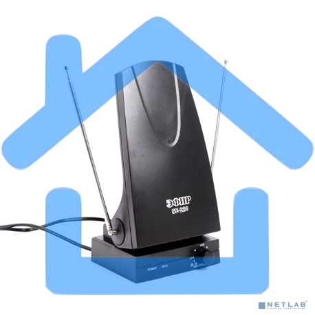 Антенна комнатная ДМВ+МВ активная Эфир SE-220-1