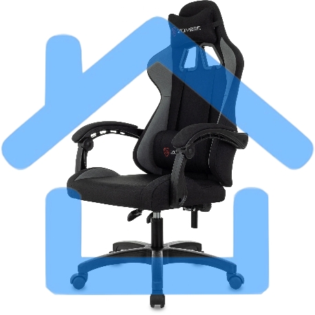 Кресло игровое Zombie Void черный/серый-2