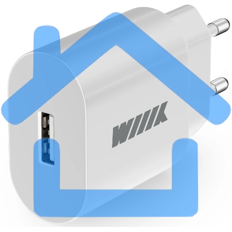 Сетевое зарядное устройство Wiiix UNN-4-1-01-QC-W 18W 3A (QC) USB универсальное белый
