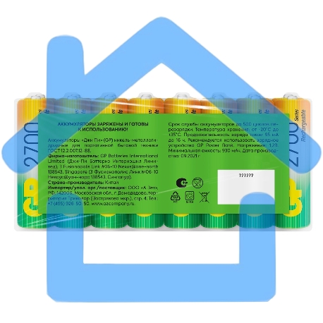 Аккумулятор GP 270AAHC AA NiMH 2700mAh (16шт)