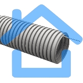 Труба гофрированная ПВХ d50мм с зондом сер. (уп.15м) ИЭК CTG20-50-K41-015I