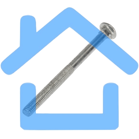 Болт мебельный KRANZ DIN 603, 8х100, короб (25 шт./уп.)-5