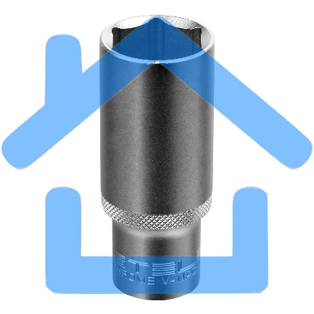 Головка торцевая удлиненная, 24 мм, 6-гранная, CrV, под квадрат 1/2