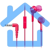 Наушники Panasonic RP-TCM115GCP внутриканальные 10-24000Гц 1.2м 3.5мм 98дБ микрофон розовые