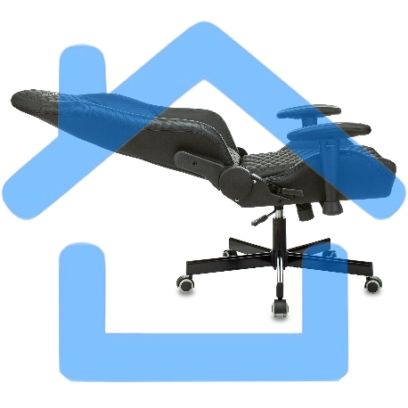 Кресло игровое Knight Neon черный соты эко.кожа с подголов. крестовина металл-8