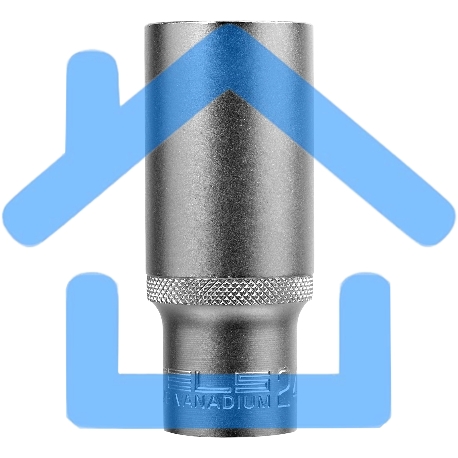 Головка торцевая удлиненная, 24 мм, 6-гранная, CrV, под квадрат 1/2