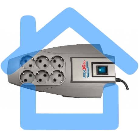 Сетевой фильтр Pilot X-Pro: 6 евророзеток Zero Start биметаллический предохранитель и микропроцессор 5 метров Pilot X-Pro 5M-1