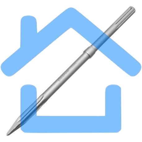 Зубило Gross пикообразное, самозатачивающееся Rtec 400 мм, CrMo, SDS MAX-4