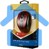 Мышь беспроводная Canyon MSO-W6 красный, 1600 dpi, радиоканал, USB, кнопки - 6