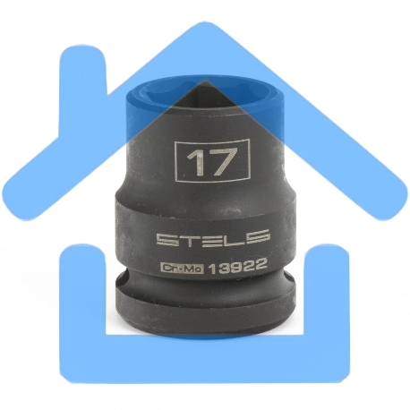 Головка ударная шестигранная, 17 мм, 1/2