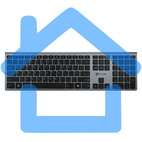 Клавиатура Oklick 890S серый USB беспроводная slim