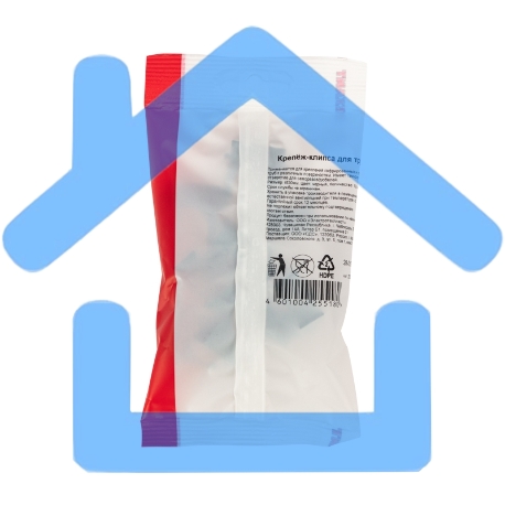 Крепеж-клипса для трубы ø 20 мм черная (10 шт./уп.) Rexant