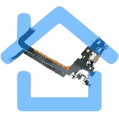 Шлейф с разъемом зарядки и микрофоном для Apple iPhone 13 Pro Max, золотистый