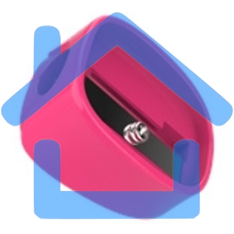 Точилка для карандашей ручная Deli ER00803 U-touch, 1 отверстие, пластик, ассорти, туба-8