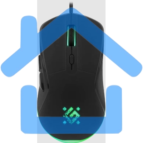 Мышь проводная Defender Arga GM-049 черный, 3600 dpi, USB, кнопки - 6