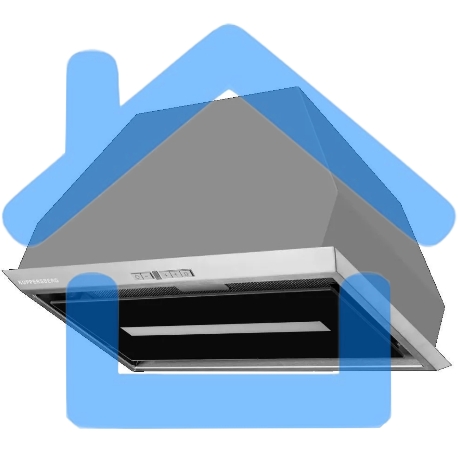 Вытяжка встраиваемая Kuppersberg Intro 60 нержавеющая сталь, 54 см, 650 куб. м/ч, 43 дБ-1