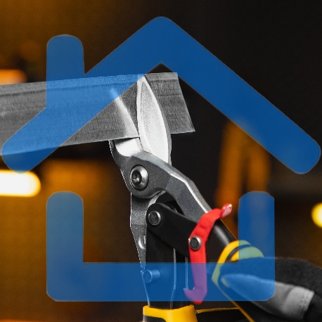 Ножницы по металлу,270мм, прямой и левый рез,сталь-СrMo, трехкомп.рук-ки Denzel