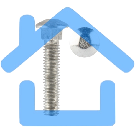 Болт мебельный KRANZ DIN 603, 8х40, короб (50 шт./уп.)-1