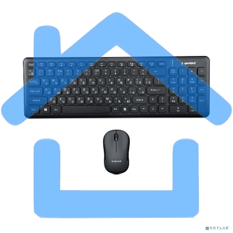 Комплект клавиатура+мышь беспроводные Gembird KBS-9200, 2.4ГГц-6