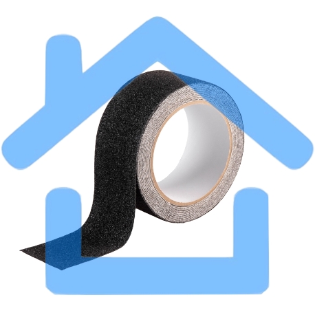 Лента противоскользящая самоклеящаяся, 50 мм х 5 м, черная Rexant-1