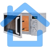 Микроволновая печь Midea AM820CUK-W белый, 20 л, 800 Вт, переключатели - поворотный механизм/кнопки